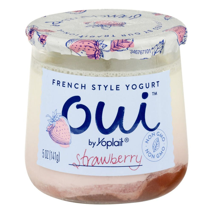YOPLAIT: Oui French Style Yogurt Strawberry, 5 oz