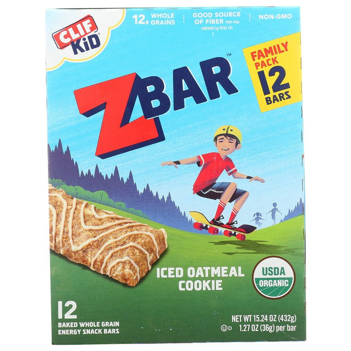 CLIF KID: ZBar Iced Oatmeal Cookie Family Pack, 15.24 oz
