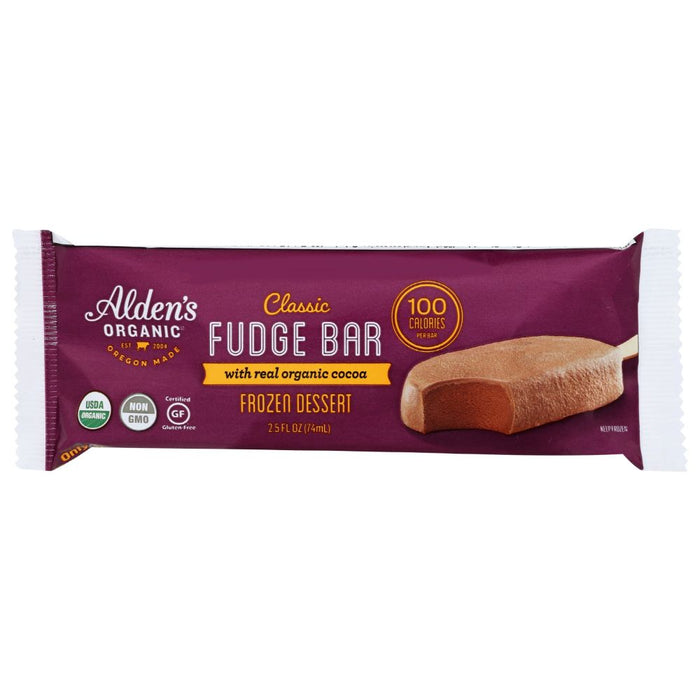 ALDENS ORGANIC: Bar Frozen Fudge Classic, 2.5 oz
