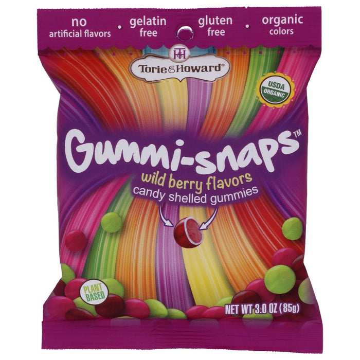 TORIE & HOWARD: Wild Berry Flavor Gummi-Snaps, 3 oz
