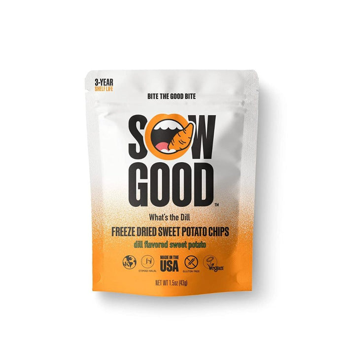 SOW GOOD: Freeze Dried Sweet Potato Chips Dill Flavor, 1.5 oz