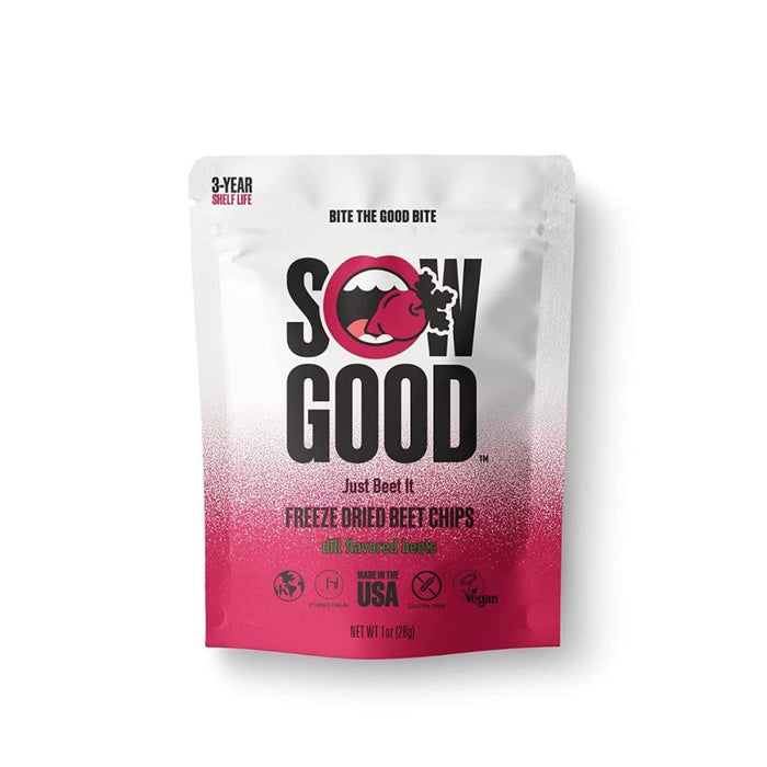 SOW GOOD: Freeze Dried Sweet Beet Chips, 1 oz