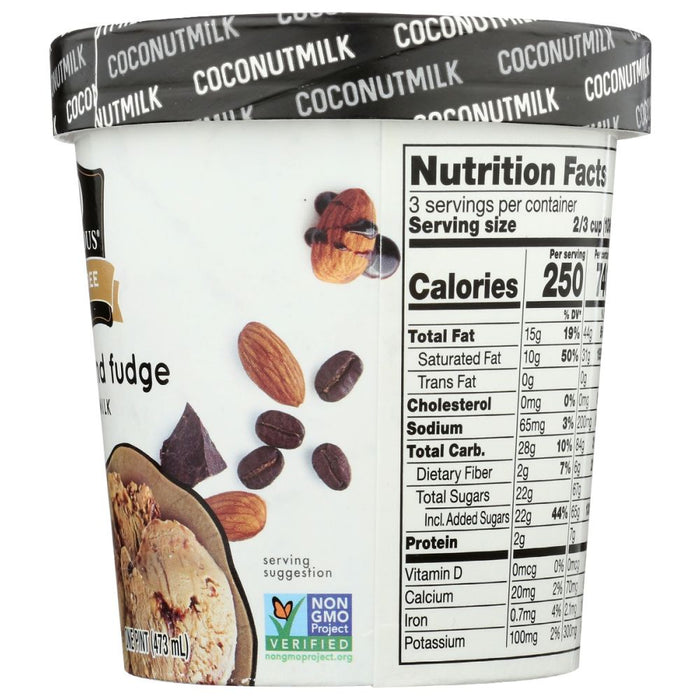 SO DELICIOUS: Dairy Free Coconut Milk Mocha Almond Fudge, 16 oz