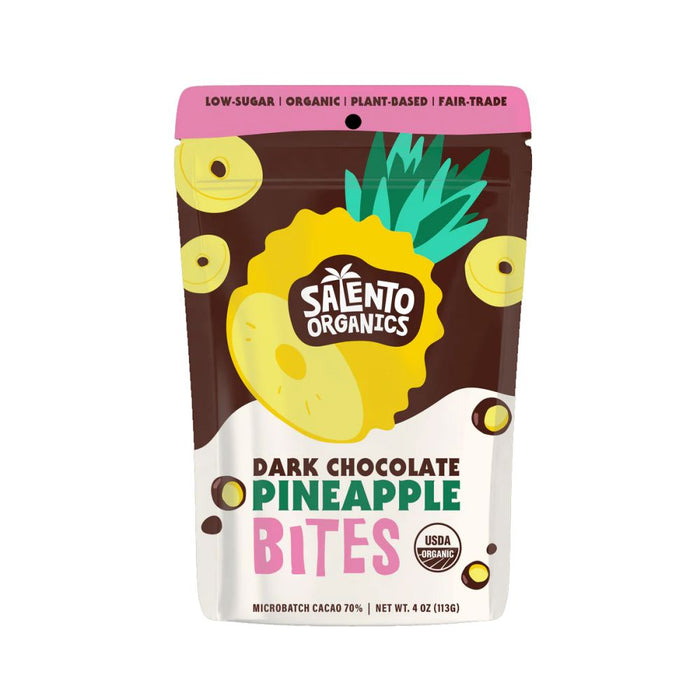 SOLENTO ORGANICS: Dark Chocolate Pineapple Bites, 4 oz