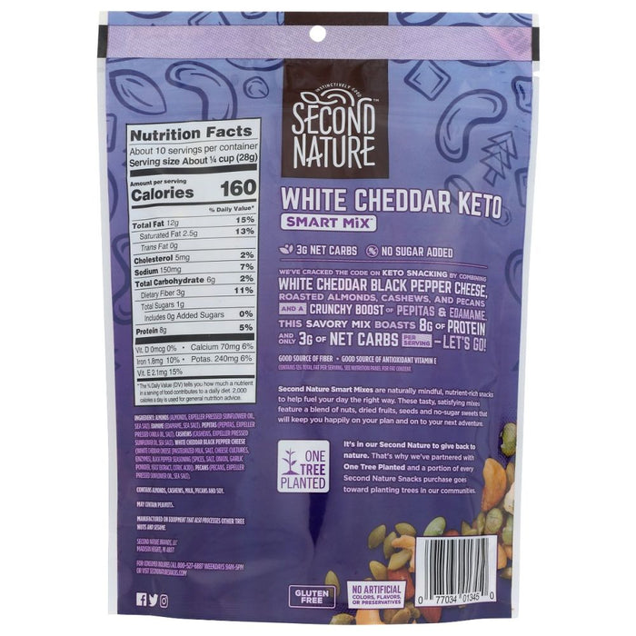 SECOND NATURE: White Cheddar Keto Smart Mix, 10 oz
