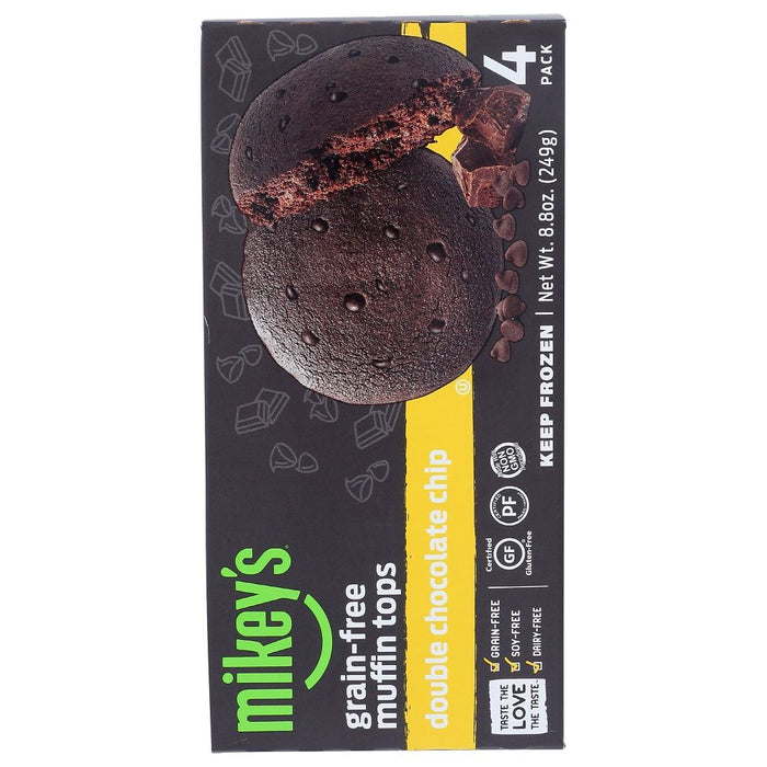 MIKEYS: Double Chocolate Chip Grain-Free Muffin Tops, 8.8 oz
