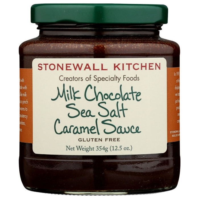 STONEWALL KITCHEN: Milk Chocolate Sea Salt Caramel Sauce, 12.25 oz