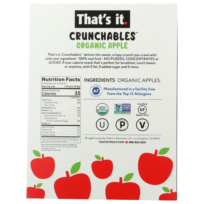 THATS IT: Crunchables Organic Apple, 2.4 oz