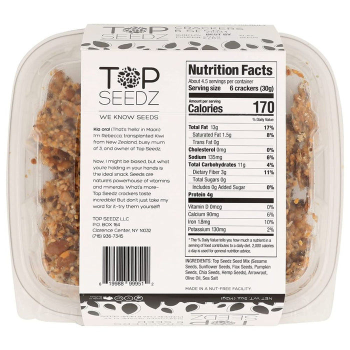 TOP SEEDZ LLC: 6 Seed Crackers, 5 oz
