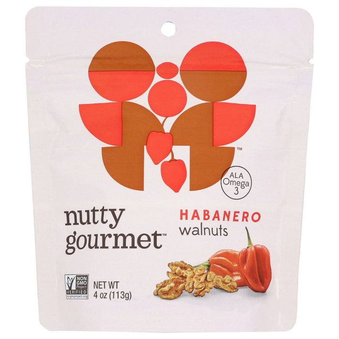 THE NUTTY GOURMET: Habanero Walnuts, 4 oz