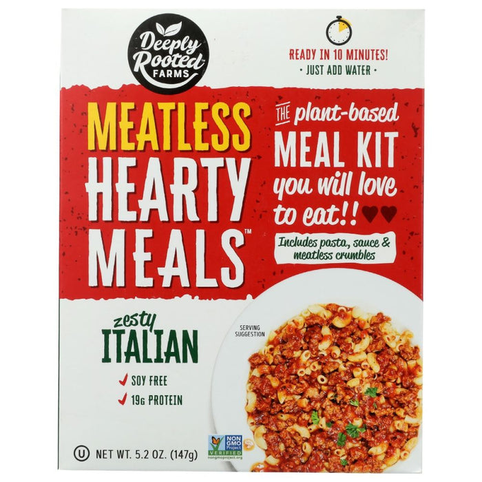 DEEPLY ROOTED: Hearty Meals Zesty Italian Pasta Bowl, 5.2 oz