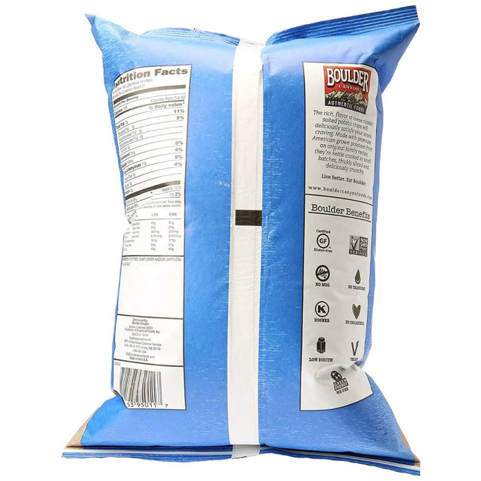 BOULDER CANYON: Sea Salt Kettle Cooked Potato Chips, 10.5 oz