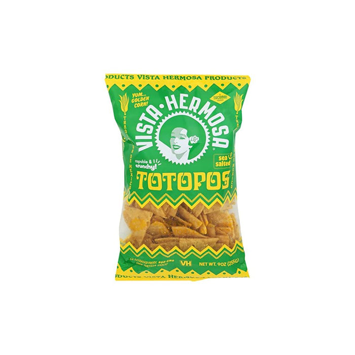 VISTA HERMOSA: Sea Salted Corn Totopos, 9 oz