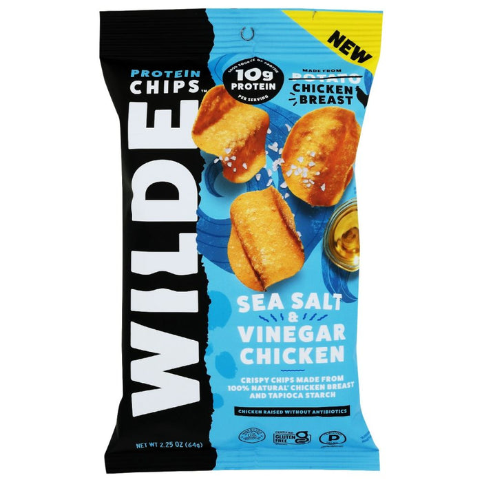 WILDE SNACKS: Chips Chicken Ssalt Vngr, 2.25 oz