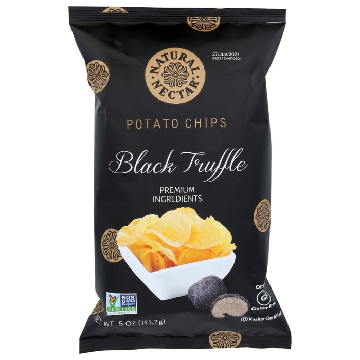 NATURAL NECTAR: Chips Potato Blk Truffle, 5 oz