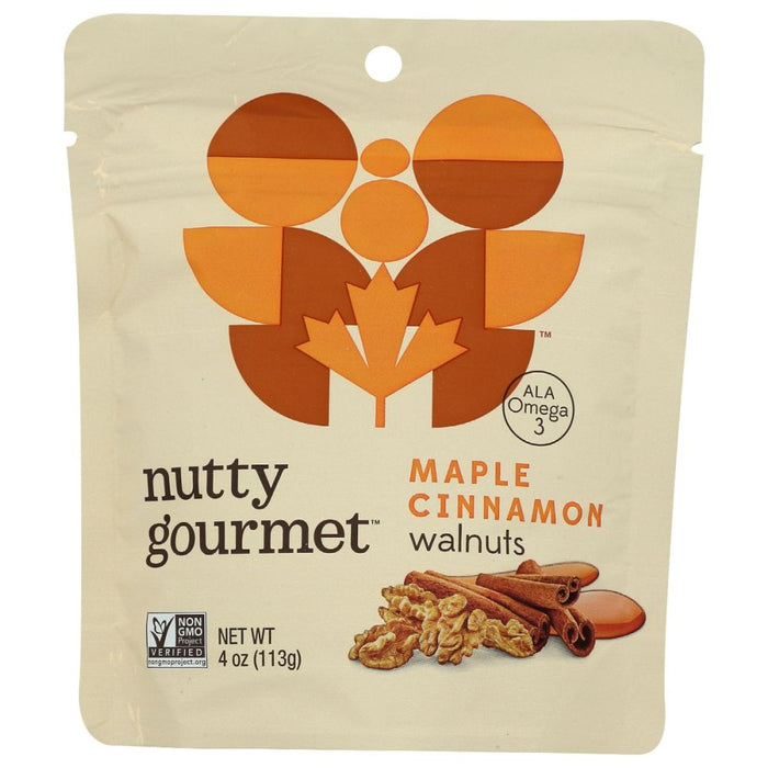 THE NUTTY GOURMET: Nut Maple Cinnamon Walnut, 4 oz