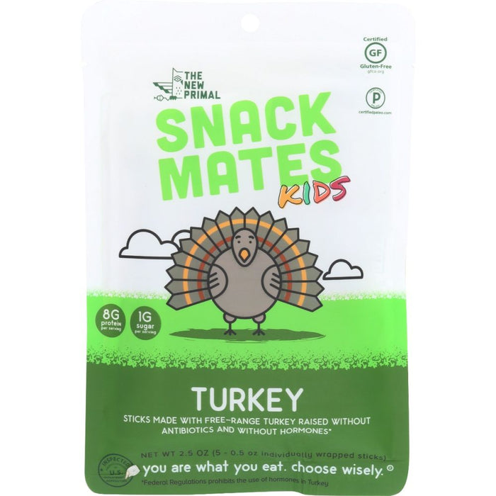 THE NEW PRIMAL: Turkey Snack Mates Stick, 2.5 oz