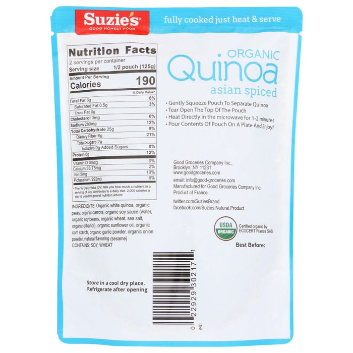SUZIES: Quinoa Asian Inspired, 9 oz
