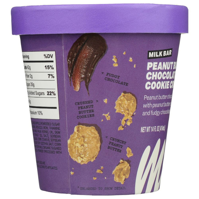 MILK BAR: Ice Cream Pb Choc Cookie, 14 oz