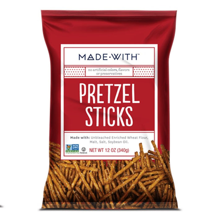 MADE WITH: Pretzel Sticks, 12 oz