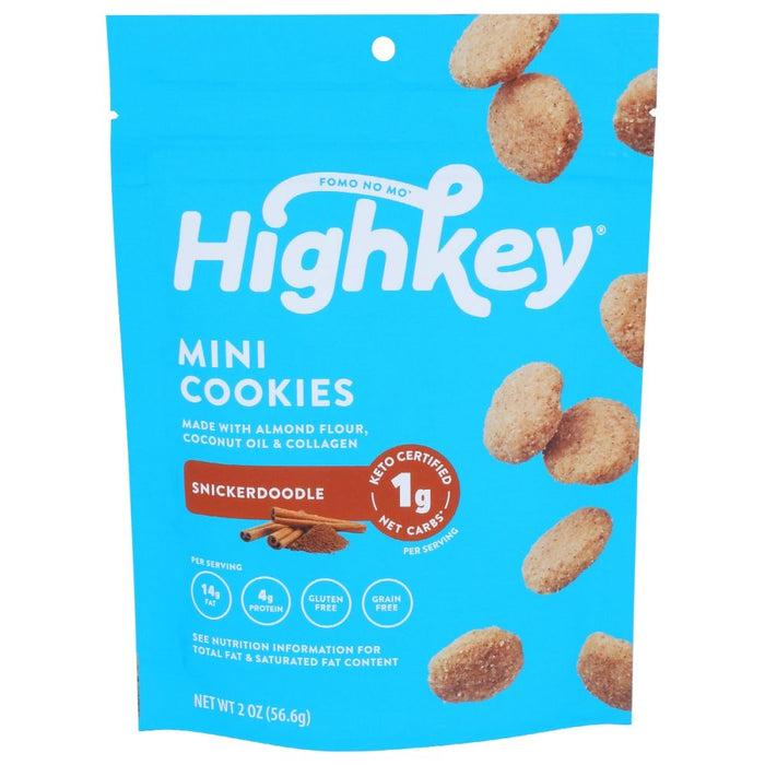 HIGH KEY SNACKS: Mini Cookies Snickerdoodle, 2 oz