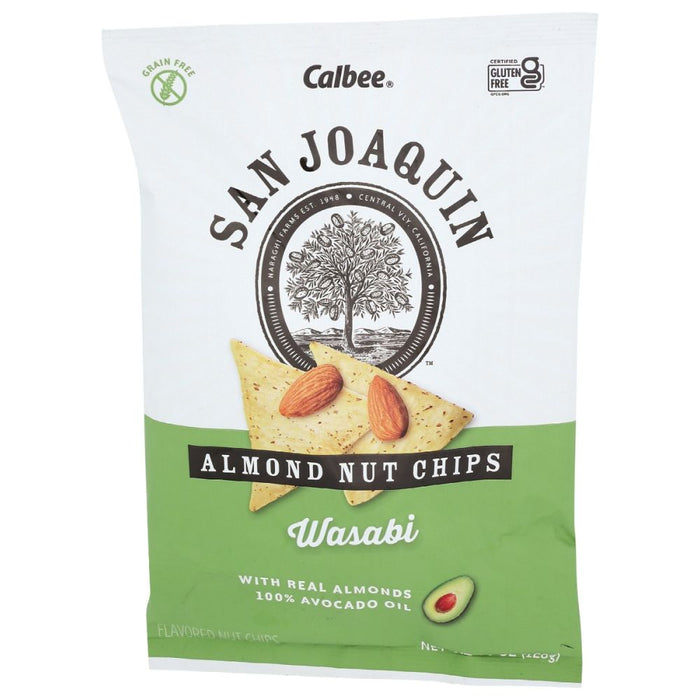 SAN JOAQUIN: Wasabi Almond Nut Chips, 4.5 oz