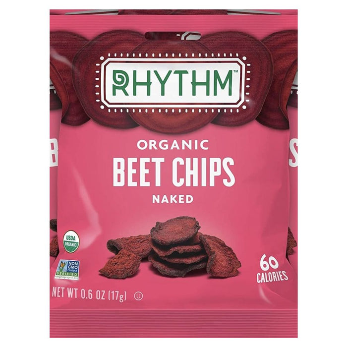 RHYTHM SUPERFOODS: Beet Chips Naked Org, 0.6 oz