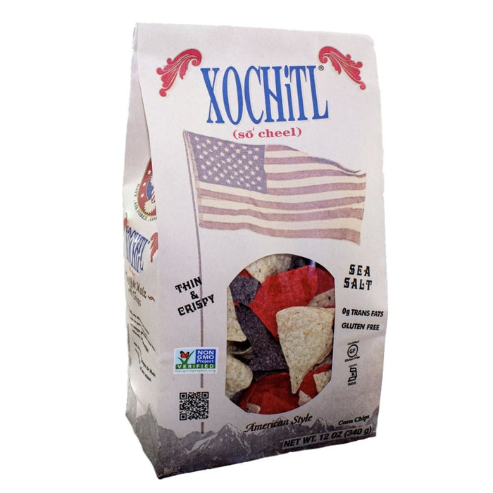 XOCHITL: Chip Corn Patriotic, 12 oz
