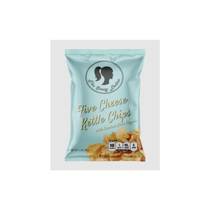 THE SAUCY LADIES: Five Cheese Kettle Chips, 2 oz