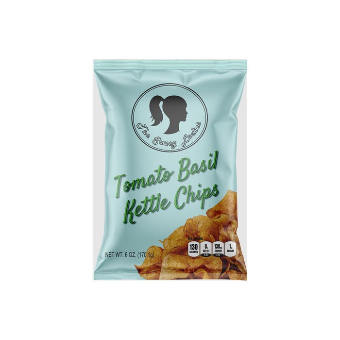 THE SAUCY LADIES: Tomato Basil Kettle Chips, 6 oz
