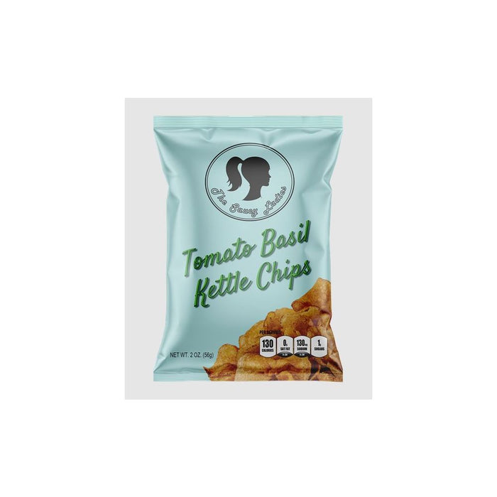 THE SAUCY LADIES: Tomato Basil Kettle Chips, 2 oz