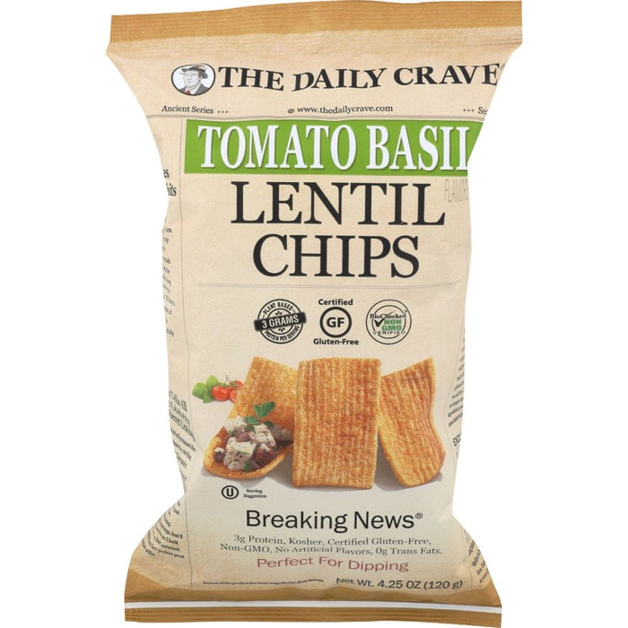 THE DAILY CRAVE: Lentil Chips Tomato Basil, 4.25 oz