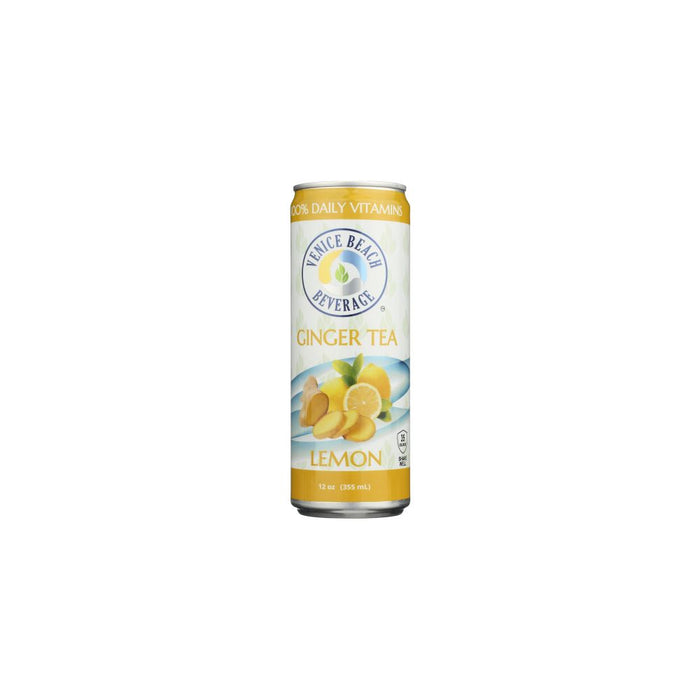 VENICE BEACH BEVERAGE: Ginger and Lemon Vitamin Iced Tea, 12 fo