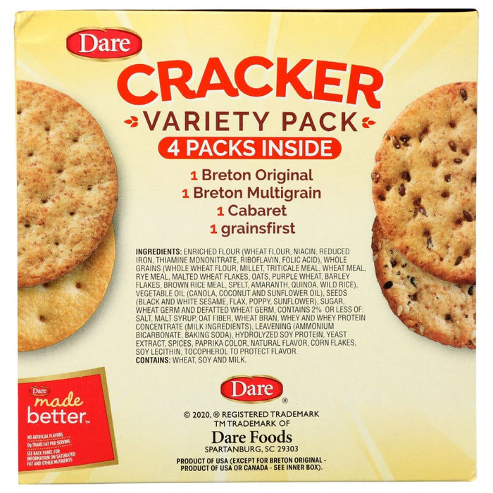 DARE: Breton Cracker Variety 4Pack, 32.6 oz